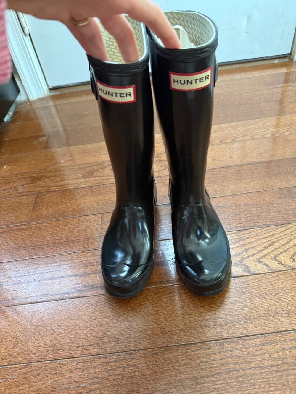 Hunter  Black Waterproof Boots